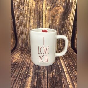 Rae Dunn I Love You Mug with Heart Inside